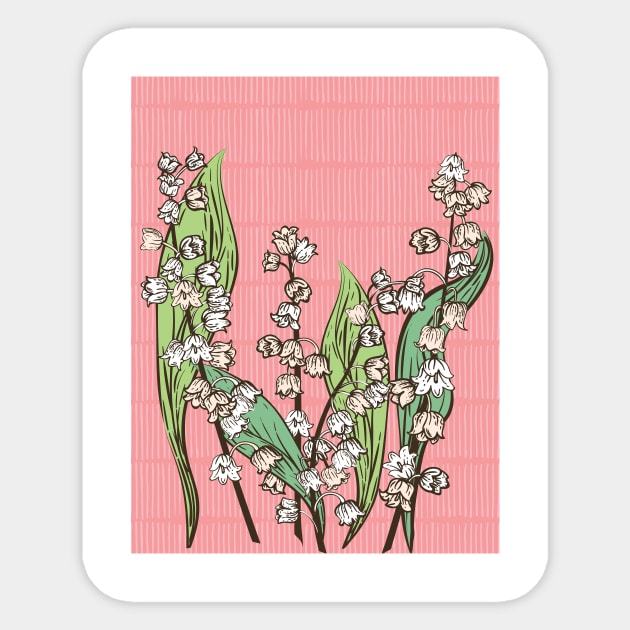 Lily of the Valley Sticker by SWON Design